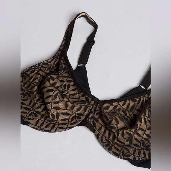 Olga Soutien-Gorge Minimiseur Feuilles Transparentes – Dentelle Élégante, Confort Optimal, Armatures Discrètes